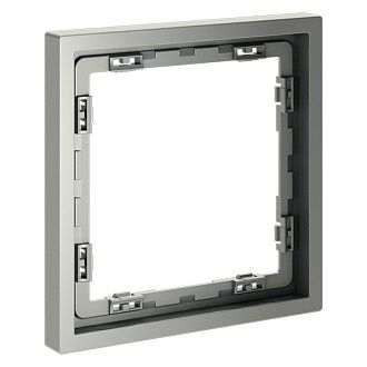 Рамка пластиковая Voltum S70 на 1 пост, сталь пластик Soft touch VLS100105