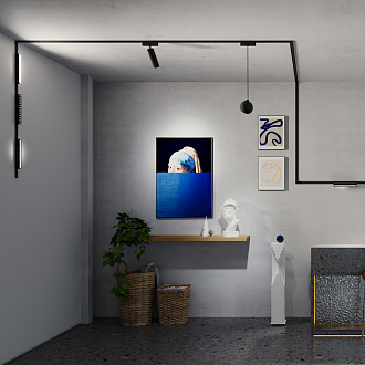 Светильник 33 см, 18W, 4000K, Novotech 359074 SHINO, черный