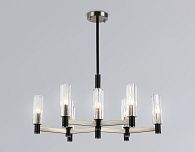 Люстра на штанге **38-76 см, 9*E14*40W, K, Ambrella Light High Light LH55503, черный, сатин