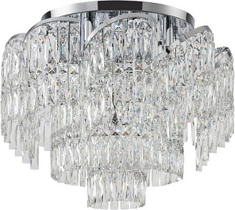 Накладная люстра 60*48 см, 12*E14, 480W, Stilfort Sapparo 2176/09/12C хром