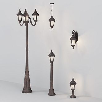 Уличный настенный светильник Maytoni Goiri O029WL-01BZ, коричневый-бронза