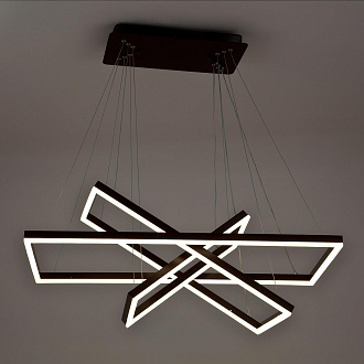 Подвесной светильник 80*40*120 см, LED 216W, 3000 / 6000K, Коричневый LED4U L11001-3HL BR