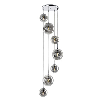 Светильник подвесной 42*215 см, 7*E14, Хром Citilux Томми CL102070