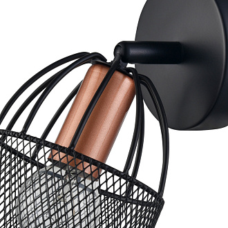 Спот 17*10*18 см, 1*E14 черный, медь Vele Luce Modello VL6452W01