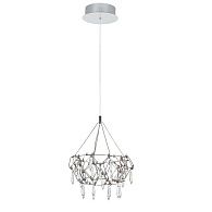 Подвесной светильник 27*27*35-150 см, 1*LED*21W, 4000K, Arte Lamp Rotondo 1019/02 SP-28, Хром
