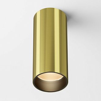 Накладной светильник 5,2*5,2*12,5 см,  LED, 12W, 3000К, Maytoni Technical FOCUS LED C056CL-L12W2.7K-W-BS латунный
