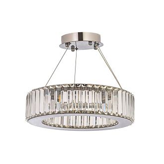 Люстра подвесная *40* см, Led лента*LED*18W, 3000/4500/6000 K, Arti Lampadari Anzio Anzio L 1.5.40.100 N, никель