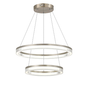 Люстра Ø400 (600), мм, 50W 4000K, SILVER (Cеребро) NewRgy 2832-DW-4+6 SILVER