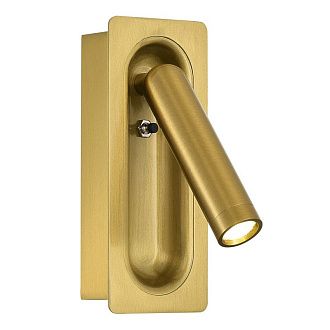 Спот 11,5*7*-17 см, 1*LED, 3W, 4000K, ST-Luce Parilla SL6238.301.01, латунный