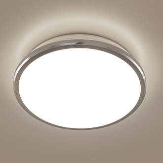 Светильник для ванной, диаметр 28 см, 16W, 4000К CL702161N Citilux ЛУНА, IP54, LED 16W, Хром