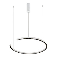 Подвесной светильник 40*35/150 см, 1*LED*28W 4000K Lussole Shoe LSP-0926 белый/черный