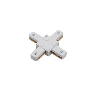 Коннектор для однофазного шинопровода Favourite Practica 2201-CW-004, белый