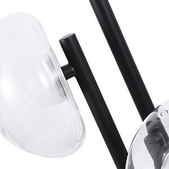 Настольная лампа 48 см, 9W LED, 3000K, Crystal Lux BOSQUE LG3 BLACK/TRANSPARENT, черный
