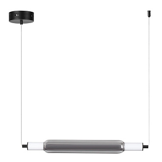 Подвесной светильник 61*120*12 см, 1*LED*15W 4000K Lumion TRENDY 6556/15L черный, дымчатый