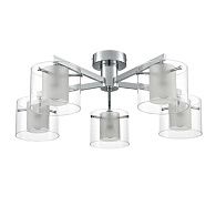 Люстра потолочная *69*-25 см, 5*E14*40W, Lumion VERDI 8261/5C, хром, прозрачный