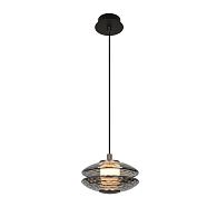 Подвес 15*24,5-144,5 см, 1*LED, 6W, 4000K, Favourite Claros 4642-1P, черный матовый