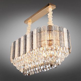 Подвесная люстра 75*39*50-85 см, E14, 40W, Aployt Rozel APL.770.03.11, золотой