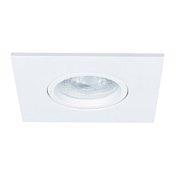 Точечный светильник 9,5*9,5*4,9 см, 1 GU10*35W, К, Arte Lamp Giro A2866PL-1WH, Белый, вр 7,5 см