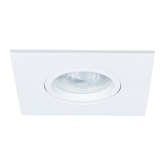 Точечный светильник 9,5*9,5*4,9 см, 1 GU10*35W, К, Arte Lamp Giro A2866PL-1WH, Белый, вр 7,5 см