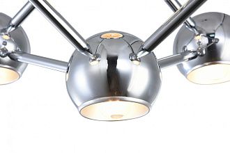 Подвесная люстра  61*160 см, 6*E14 хром, серебро Vele Luce Azore VL5173P06