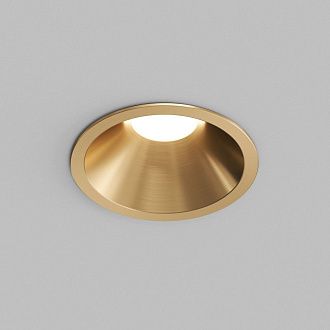 Встраиваемый светильник *8,4*7 см, *LED*975Lm, 3000-4000-6000K, Denkirs Shine Glow DK2431-SB, сатинированная латунь