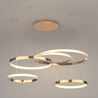 Светильник 128*142*110 см, *LED, 160W, 3300;4200;6500 Eurosvet Posh 90175/5, медь