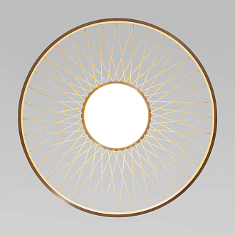 Подвесной светильник 60*60*50-185 см, LED*40W, 3000K, Eurosvet Cesta 40017/1 LED, коричневый, a069288