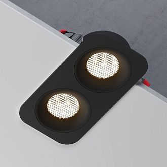 Светильник встраиваемый Tetro 20W 3000K черный IP44 15277/LED Elektrostandard  4690389217913, a071316