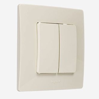 Радиовыключатель клавишный HiTE PRO LE-2 (слоновая кость) HPSW-LE2-IV-FR