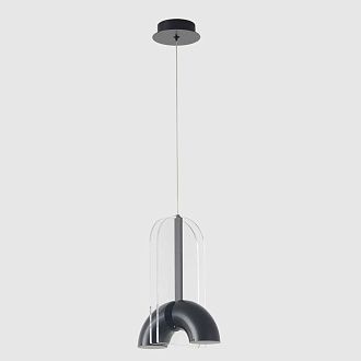 Светильник подвесной 19,5*13,5*25,5-228,6 см, *LED*12W, 4000K, Crystal Lux Element ELEMENT SP12W LED BLACK, Черный