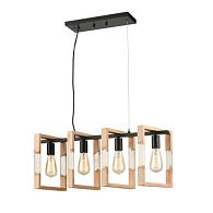 Подвесной светильник Vele Luce Copeland VL6222P04, черный-бежевый
