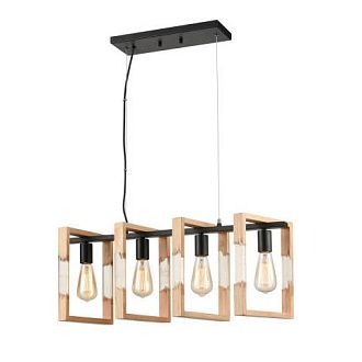 Подвесной светильник Vele Luce Copeland VL6222P04, черный-бежевый