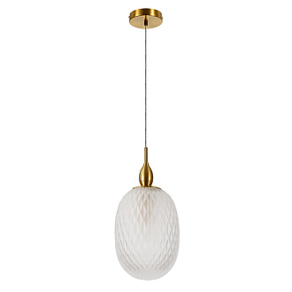 Светильник подвесной 13*18 см, 1 E14*40W,  К, Divinare Verdi 5817/03 SP-1, Латунь