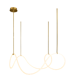 Люстра L1500 x H500, мм, 60W 4000K, BRASS(Латунь) NewRgy KT876-DW-150 BRASS