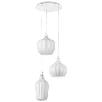 Люстра 40*37-150 см, 3*E27, 18W, Lightstar Rocco 793236, Белый