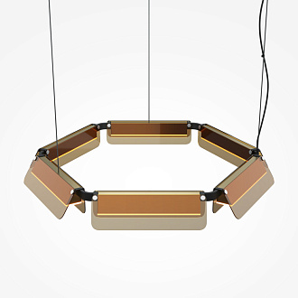 Подвесной светильник 77*77*312 см, LED, 40W, 3000К, Maytoni FLAT MOD296PL-L40BC3K черный