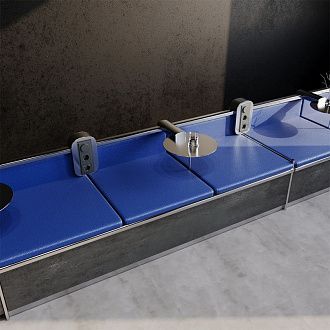 Светорегулятор встраиваемый Voltum S70 поворотно-нажимной 600 Вт, титан пластик Soft touch VLS070306