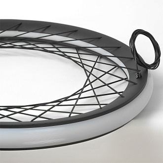 Люстра подвесная 110*61*35/150 см, 1*LED*77W Lussole Macon LSP-7306 черный