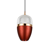 Подвесной светильник 10*8*200 см, LED 10W, 4200K, Черный LED4U L8754-1 BR