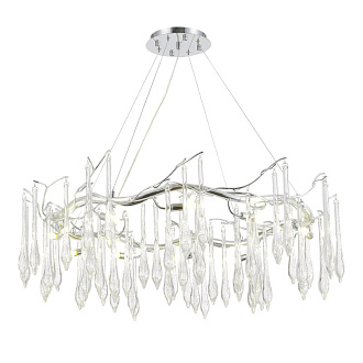 Светильник подвесной 100*40/180 см, 12*G9*5W 4000K ST LUCE Teardrops SL1660.103.12 хром