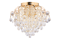 Люстра 550*480, E27 x 6+LEDx6 3W*E27+LED, 40W Sfera Sveta Хрусталь (Эконом) 1524/6+6 FGD, Золото
