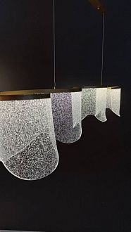 Люстра подвесная 19*120*60-110 см, 30W, 3500K, 6 м2 Aployt Olga APL.081.03.30 золото