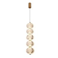 Подвес 15*15*180 см, 5*LED*25W, 3000 - 6500K Gerhort G52103/5AB WCL, Античная бронза