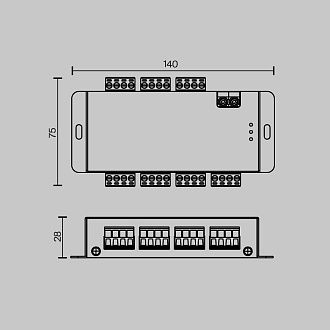 Усилитель сигнала SPI 6-ти канальный Maytoni 711007