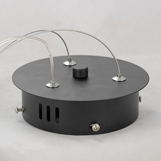 Люстра подвесная Lussole Bubbles LSP-8396, черный-хром