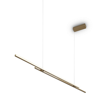 Подвесной светильник 150*1,5*305,5 см, 2* LED, 48W, 2600К-3500К, Maytoni Halo MOD005PL-L48BSK латунный