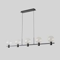 Подвесной светильник 120 см, 35W, 3000K, Crystal Lux DUET SP35W LED BLACK, черный