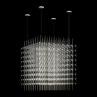 Подвесной светильник 80*80*80 см, 180*LED*0,7W 3000K LOFT IT Maze 10348/800 хром