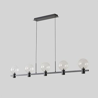 Подвесной светильник 120 см, 35W, 3000K, Crystal Lux DUET SP35W LED BLACK, черный