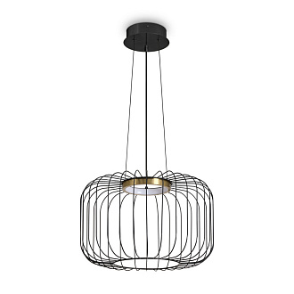 Подвесной светильник 40 см, 10W, 3000K, Freya Citrus FR5398PL-L8B, черный
